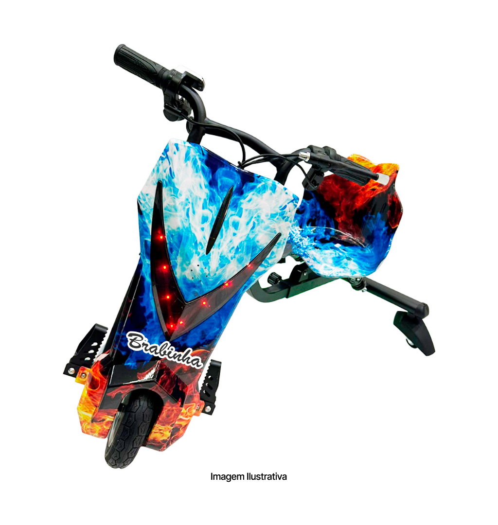 Triciclo Elétrico Drift 350w Bluetooth 3 Velocidades Brabinha