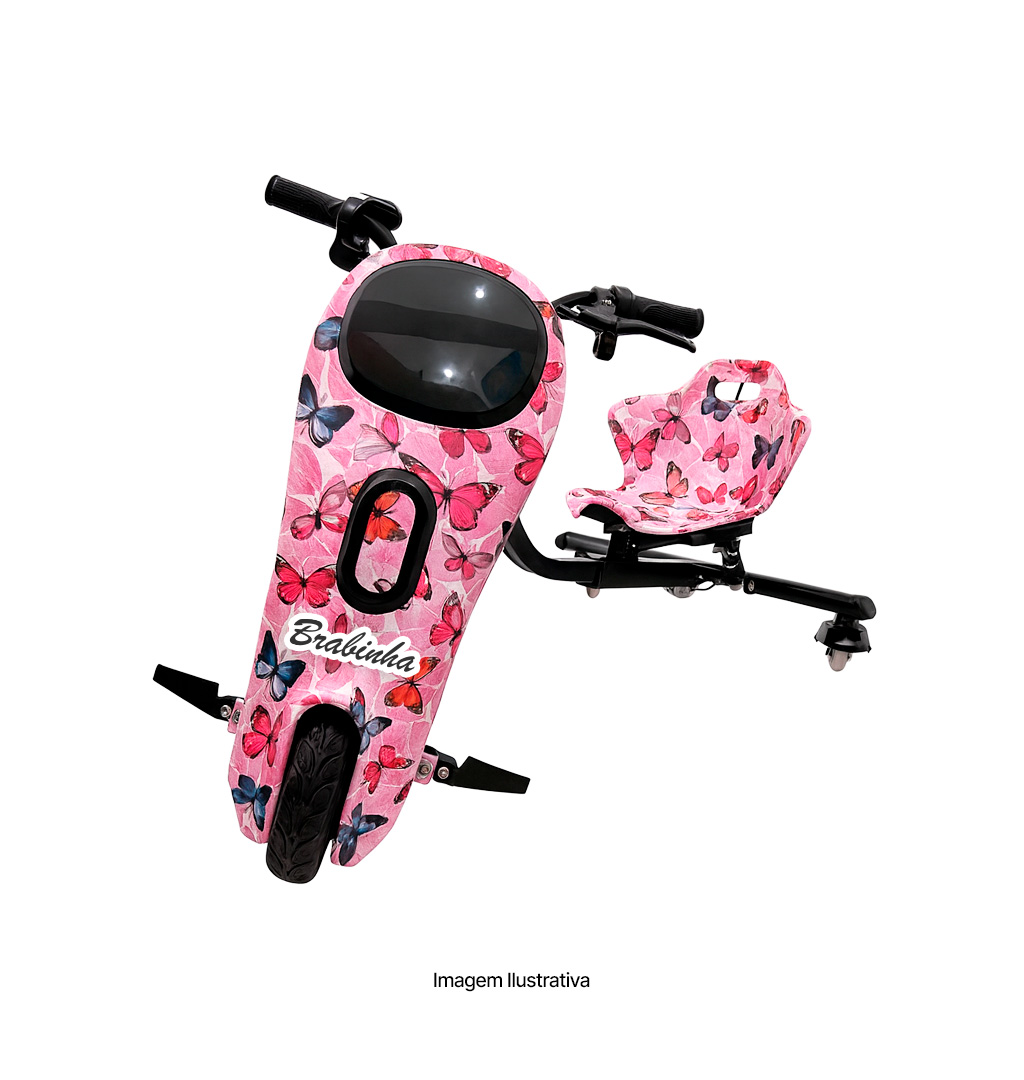 Triciclo Elétrico Drift 350w Bluetooth 3 Velocidades Único com Amortecedor 350W