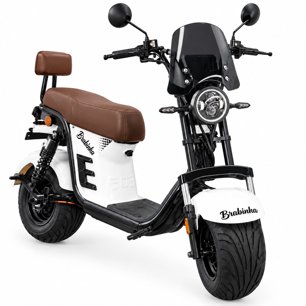 Moto Elétrica M11 Brabinha 1000W  Autonomia 40 km, Estrutura Reforçada, Confortável e Sem CNH
