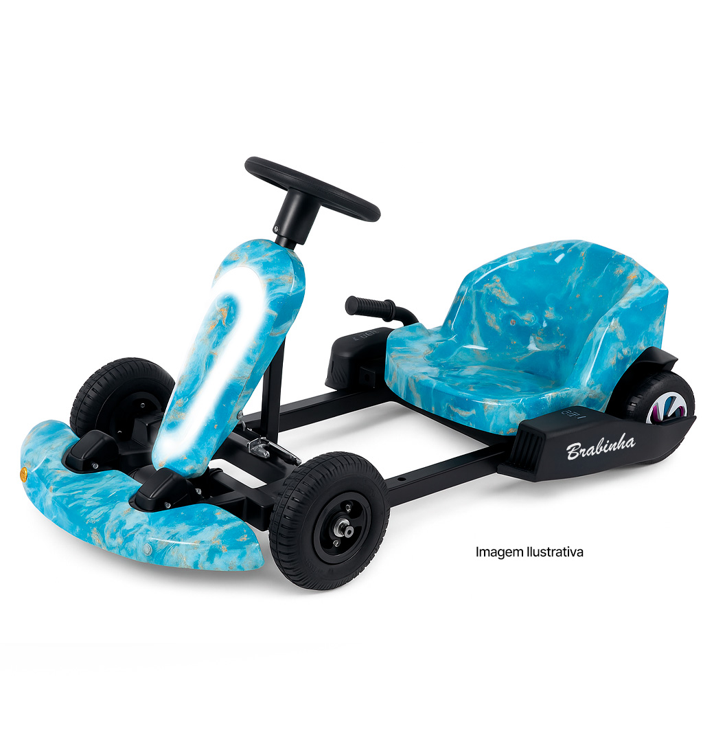 Kart Elétrico 250w Bluetooth 3 Velocidades